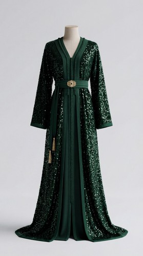 Luxury emerald green sequin - emerald,