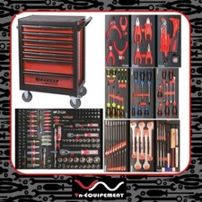 Servante d'Atelier 7 Tiroirs avec 237 Outils Professionnels – 10 Modules Métal P