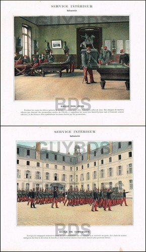 Typogravure xixe armée école - typogravure,