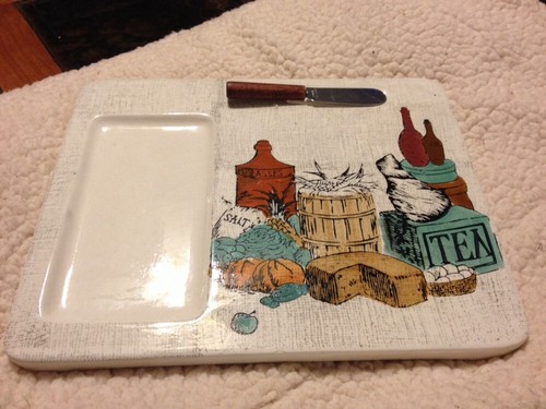 Vintage ceramic cheese - vintage,