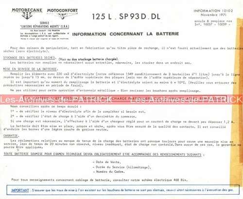 Motobecane 125 d - sp, dl