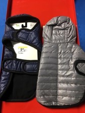 Small - Extra Small Puffer Dog Coat Choose Blue or Grey