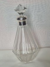 Carafe en cristal/monture en argent