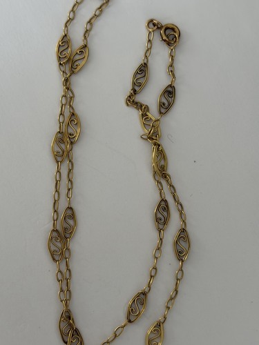 7614 collier filigrané or - collier,