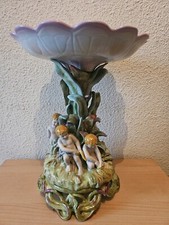 Grand Centre De Table Grande  coupe  porcelaine Allemande fine  3700g  36cm  