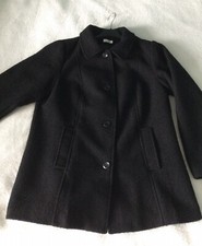 Manteau veste Damart 46 noir laine bouillie