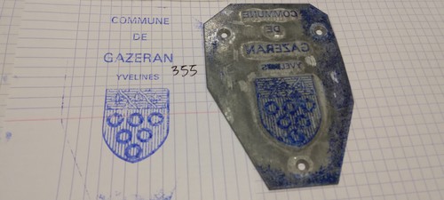 Matrice tampon blason - matrice,