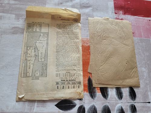 Ancien patron pantalon t40 - t40, a