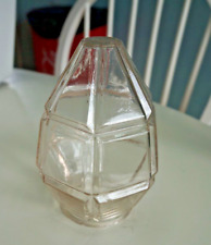 globe verre de lampe lustre verre obus art deco