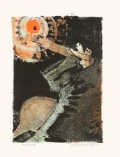 André PEDOUSSAUT Les cavaliers 1975 lithographie signée