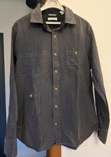 Chemise Dockers Vintage Taille M Gris Style Laine