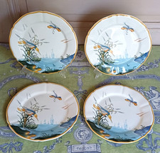 4 Assiettes faïence GIEN - Modèle Magellan