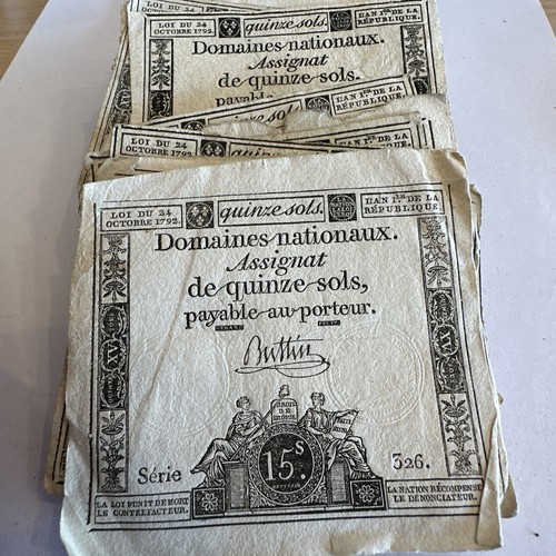 Assignat sols filigrane - assignat,