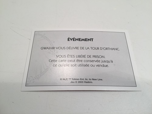 Carte événement gwaihir vous - carte,