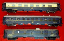 FRANCE TRAINS HO 3 voitures voyageurs CIWL Pullman dining wagon lit fourgon