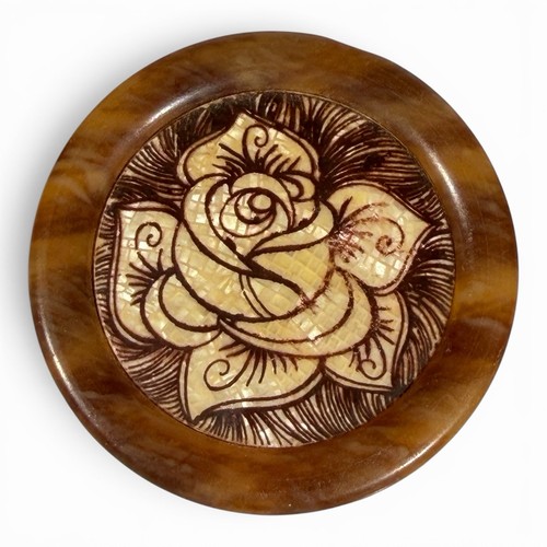 Broche lea stein rose fleurs - lea,