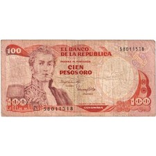 Colombie, 100 Pesos Oro, 1983-01-01, TB