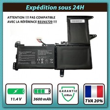 BATTERIE POUR ASUS F510U S510UQ X510U X510UA S510 K510 B31N1637 11.4V 3600mAh