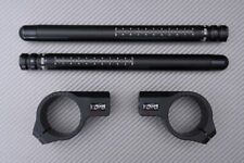Paire Demi Guidons Inclinable Noir Mat TRIUMPH Speed Triple T595 955 97-04 45mm