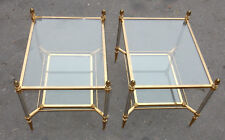 1950/70' Paire de Bouts de Canapé Maison Jansen 48 X 62 X Hauteur 49 cm