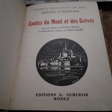 contes du mont et des grèves EDOUARD LE ROSSIGNOL subervie 1953