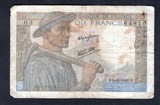 Un billet de 10 Francs Mineur