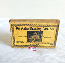 Vintage Taj Mahal Dessin Pastels Boîte Crayon non Utilisé Décoratif Collection