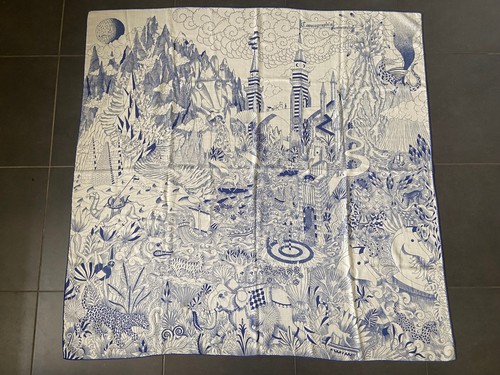 Foulard châle hermès - hermès, en