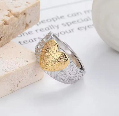 Bague femme coeur argent - 💛bague,