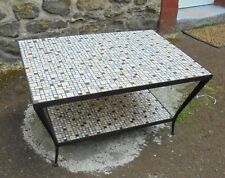 Table basse a 2 plateaux ceramique des années 50