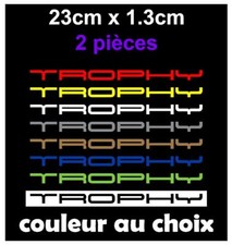 TROPHY Stickers Autocollants Parechoc Lame 23cm Clio RS megane RS
