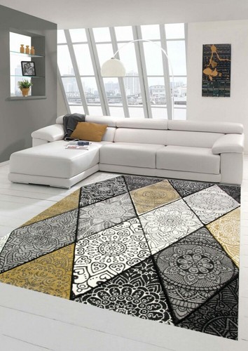 Tapis moderne salon diamants - tapis,
