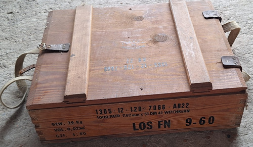 Caisse munitions 62 mm - à, 7,62