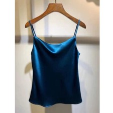 Femme Faux Satin Soie Camisole