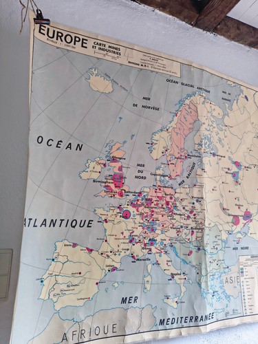Carte scolaire vintage