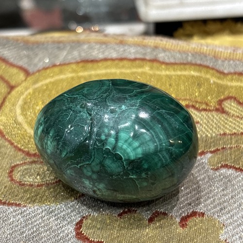 Petit oeuf malachite massif - petit, en