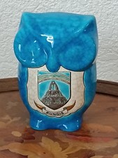 émaux de longwy Signé Chouette Bleu Rungis Peint Main Très Deco 