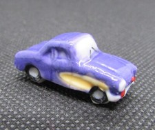 Fève Série Les voiture de collection Violette et jaune car automobile #H1