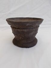 HAUTE EPOQUE MORTIER FONTE DE FER ANTIQUE MORTAR ANTICO MORTAIO XV XVI XVII