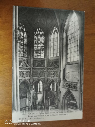 Cpa caen eglise - -,
