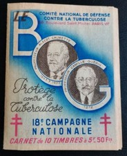 carnet timbres 10 vignettes