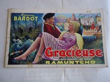 MIJANOU BARDOT/GRACIEUSE/ F27/MAQUETTE de l'affiche belge