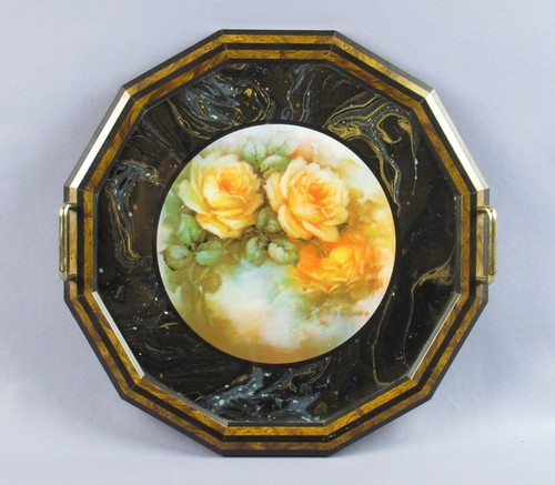 Plateau art bois verre - bois,