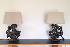 Rare paire de lampes "Cheval" de Jaque Sagan(1927), Vallauris. No Capron,Jouve