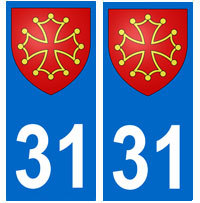 Autocollant croix occitane - autocollant,