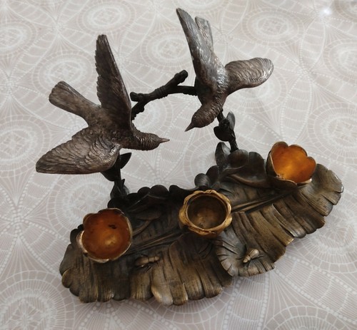 Rare bronze oiseau art - bronze,