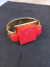 Bracelet Vintage Fab. Française PARIS 725 OR & ORANGE  Poinçons à identifier