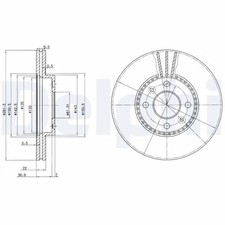 Delphi BG2693 Brake Disc for