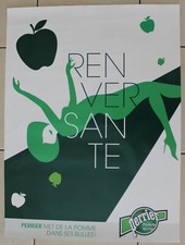 Affiche perrier renversante - affiche,