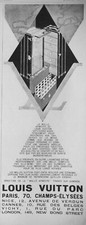PUBLICITÉ DE PRESSE 1928 LA MALLE ARMOIRE DE LOUIS VUITTON